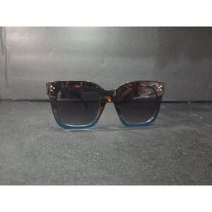 Zero UV Polarized Sunglasses, Square plastic frame, Tortoise Blue Ombré